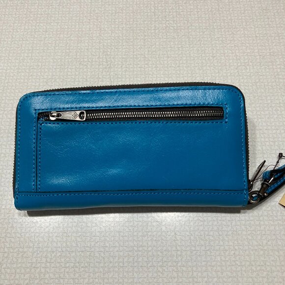 NWT Patricia Nash Turquoise Leather Edeline Wristlet/Wallet - Picture 3 of 10